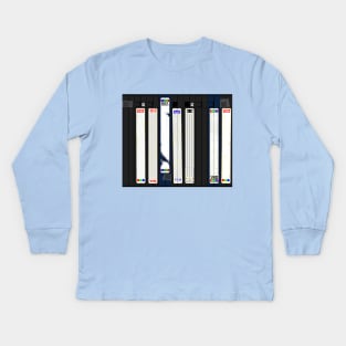 VHS Stack (vertical) Kids Long Sleeve T-Shirt